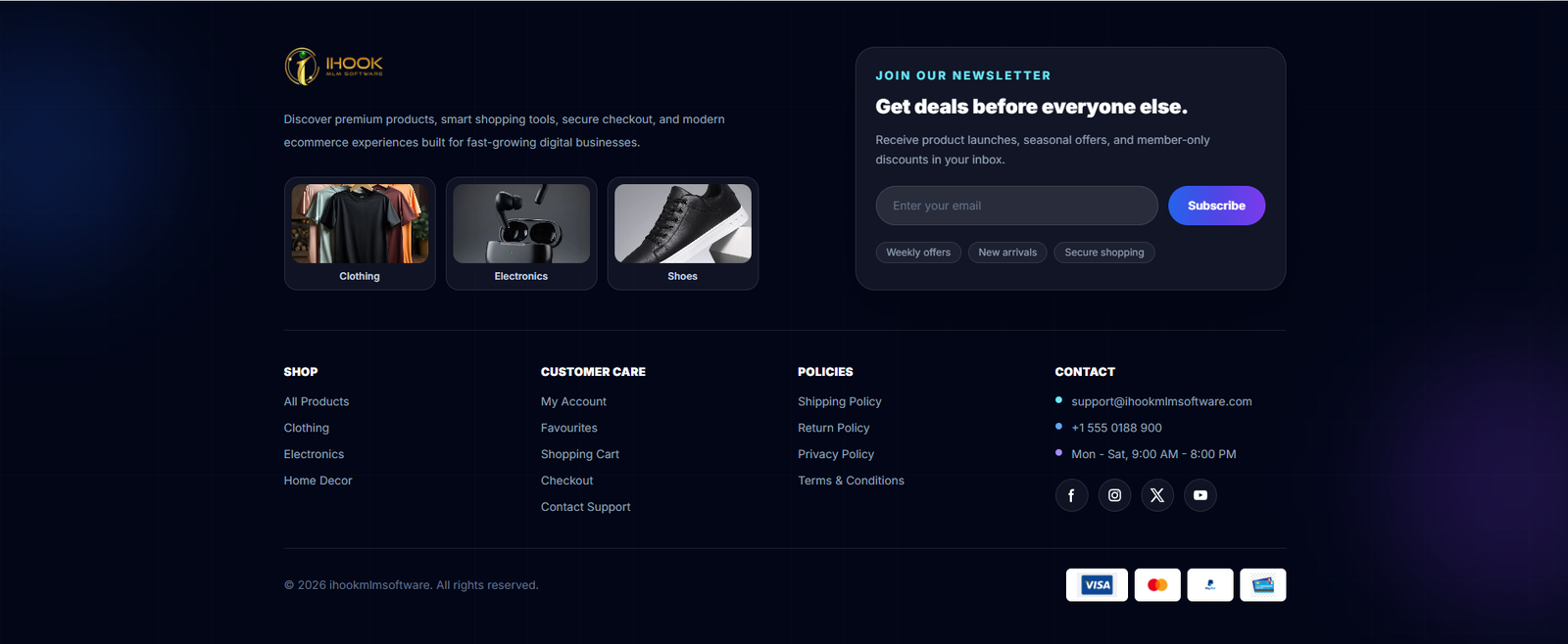 Footer Screenshot